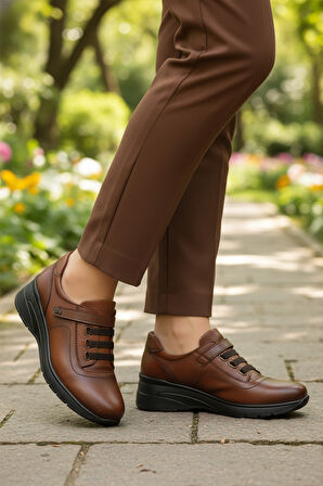 Aspor Taba Hakiki Deri Kadın Casual Ayakkabı