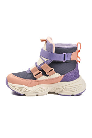 Pepino Pudra Cırtlı İçi Polarlı Kız Çocuk Sneaker Bot