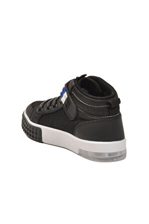 Slazenger Siyah Beyaz Cırtlı Erkek Çocuk Hi Sneaker