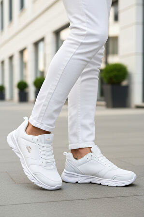 Slazenger Beyaz Bağcıklı Erkek Spor Ayakkabı