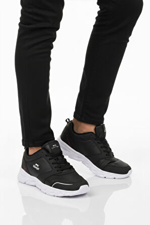 Slazenger Siyah Beyaz Bağcıklı Erkek Spor Ayakkabı