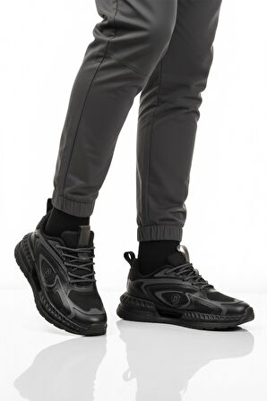 Pierre Cardin Siyah Bağcıklı Erkek Spor Ayakkabı