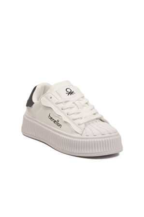 United Colors Of Benetton Beyaz Bağcıklı Unisex Spor Ayakkabı