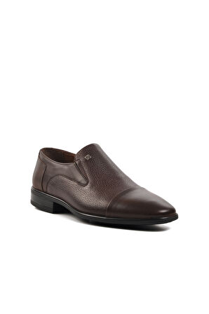 Fosco Kahve Hakiki Deri Erkek Klasik Ayakkabı