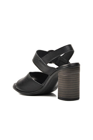 Voyager Siyah Kadın Topuklu Sandalet