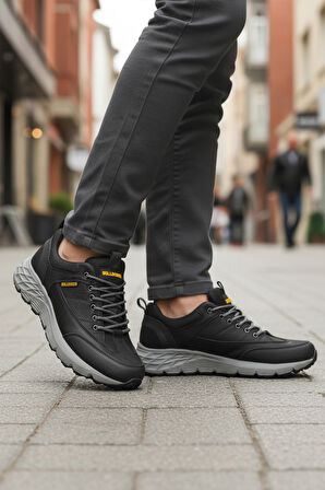 Bulldozer Siyah Nubuk Hakiki Deri Erkek Outdoor Ayakkabı