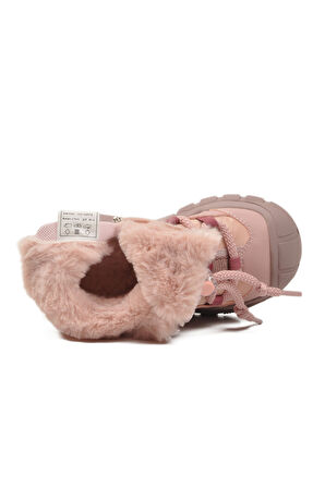 Marcokids Pudra İçi Kürklü Kız Çocuk Düz Bot