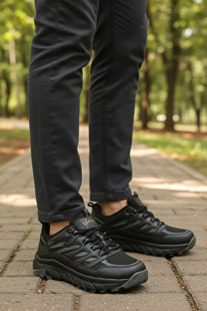 Walkway Siyah Bağcıklı Erkek Outdoor Ayakkabı