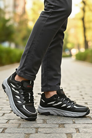 Walkway Siyah Buz Bağcıklı Erkek Outdoor Ayakkabı
