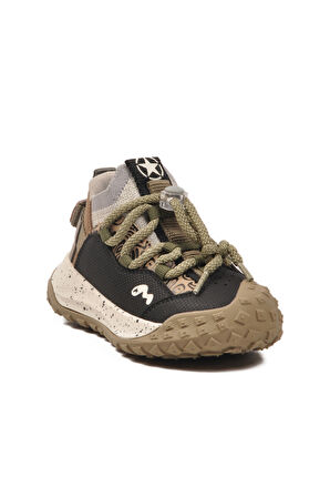 Marcokids Siyah Bağcıklı Erkek Çocuk Hi Sneaker