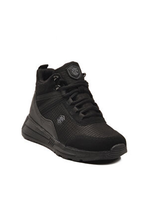 Aspor Siyah Bağcıklı Unisex Sneaker Bot