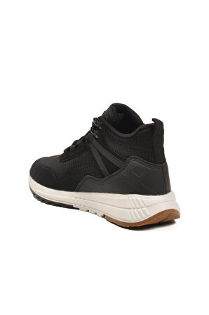 Aspor Siyah Beyaz Bağcıklı Unisex Sneaker Bot