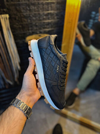 Pabucmarketi Erkek Günlük Ayakkabı Siyah Kapitone