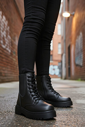 Aspor Siyah Polarlı Erkek Çocuk Bot