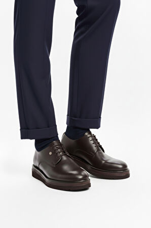 Pierre Cardin Kahve Hakiki Deri Eva Taban Erkek Klasik Ayakkabı