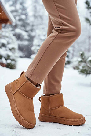 Aspor Taba Kürklü Kadın Düz Bot