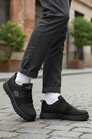 Dakır's Siyah Bağcıklı Erkek Casual Ayakkabı