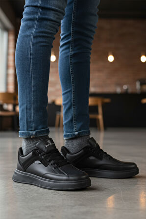 Dakır's Siyah Bağcıklı Erkek Casual Ayakkabı