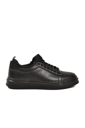 Conteyner Siyah Bağcıklı Erkek Sneaker