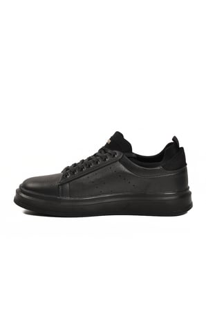 Conteyner Siyah Bağcıklı Erkek Sneaker