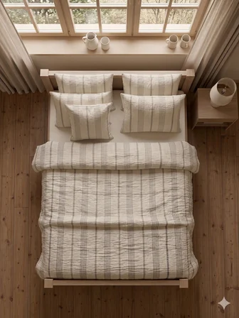 TRUYTOWEL BATTAL BOYMÜSLİN YÜZDE YÜZ PAMUK %100 PAMUK ÇİFT KAT NEVRESİM TAKIMI