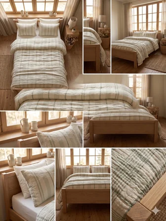 TRUYTOWEL BATTAL BOYMÜSLİN YÜZDE YÜZ PAMUK %100 PAMUK ÇİFT KAT NEVRESİM TAKIMI