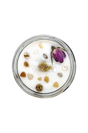 Aromaterapi Duygusal Denge Anti Stres Soya Mum Doğal Taşlı 240 gr