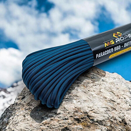 Polyester Paracord İp 4 mm Petrol Renk 30 Metre