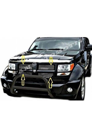 Dodge Nitro Krom Ön Panjur 16 Parça 2006-2012 Paslanmaz Çelik