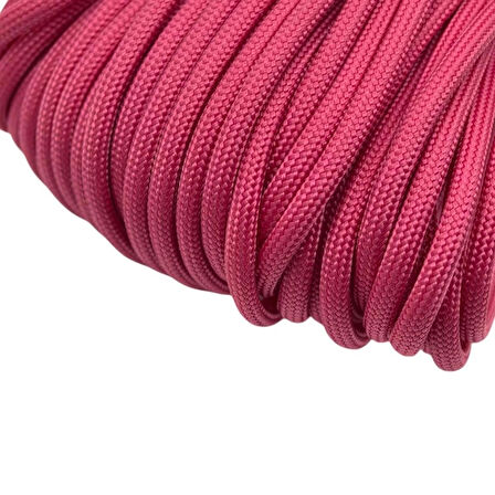 Polyester Paracord İp 660 Lb 4 mm Fuşya 30 Metre