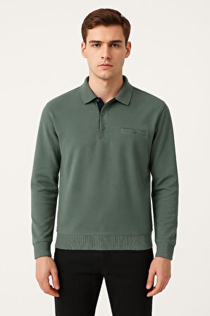 Simenti Regular Fit Polo Yaka Selanik Kazak - 7414