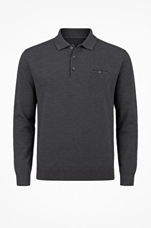 Simenti Regular Fit Polo Yaka Selanik Kazak - 7414