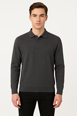 Simenti Regular Fit Polo Yaka Selanik Kazak - 7414