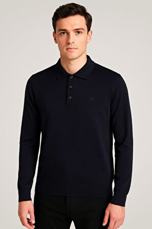 Simenti Regular Polo Yaka Düğmeli Erkek Triko - 7422