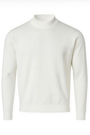 Slim Fit Polo Yarım Balıkçı Uzun Kol Erkek Triko - 7425