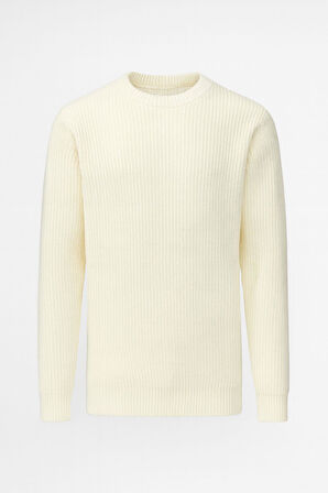 Huffa Slim Fit Bisiklet Yaka Uzun Kol Erkek Triko - 7429