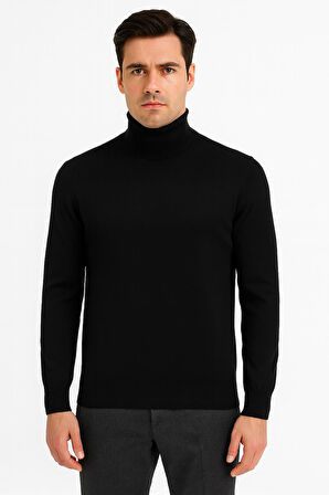 Huffa Erkek Slim Fit Boğazlı Erkek Triko-7430