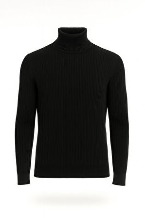 Huffa Desenli Erkek Slim Fit Boğazlı Erkek Triko-7431