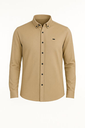 Cafes Uzun Kol Slim Fit Erkek Gömlek - 7434