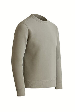 Troy Erkek Slim Fit Uzun Kol Sıfır Yaka Sweatshırt-7442