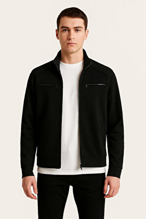 Xavir Büyük Beden Erkek Fermuarlı Mevsimlik Ceket - 7451