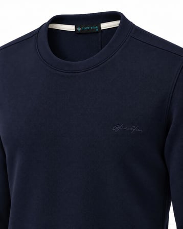 Glow Star Bisiklet Yaka Slim Fit Erkek Sweatshirt - 7777