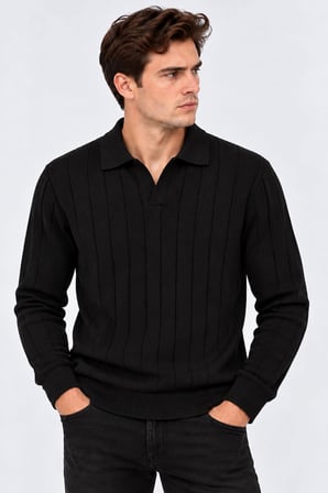 Turbulance Slim Fit Erkek Polo Yaka Triko Kazak 7786