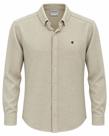Re Port Uzun Kol Slim Fit Erkek Gömlek - 7792