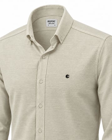 Re Port Uzun Kol Slim Fit Erkek Gömlek - 7792