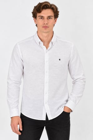 Re Port Uzun Kol Slim Fit Erkek Gömlek - 7792