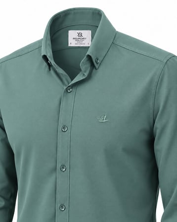 Re Port Uzun Kol Slim Fit Erkek Gömlek - 7793