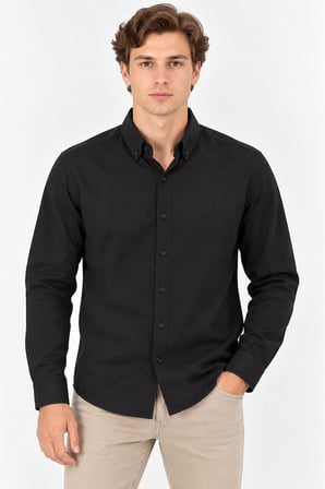 Re Port Uzun Kol Slim Fit Erkek Gömlek - 7793