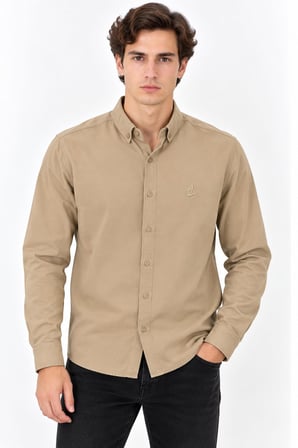 Re Port Uzun Kol Slim Fit Erkek Gömlek - 7793