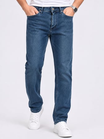 B.Wood Regular Fit Likralı Erkek Jean Pantolon 7795